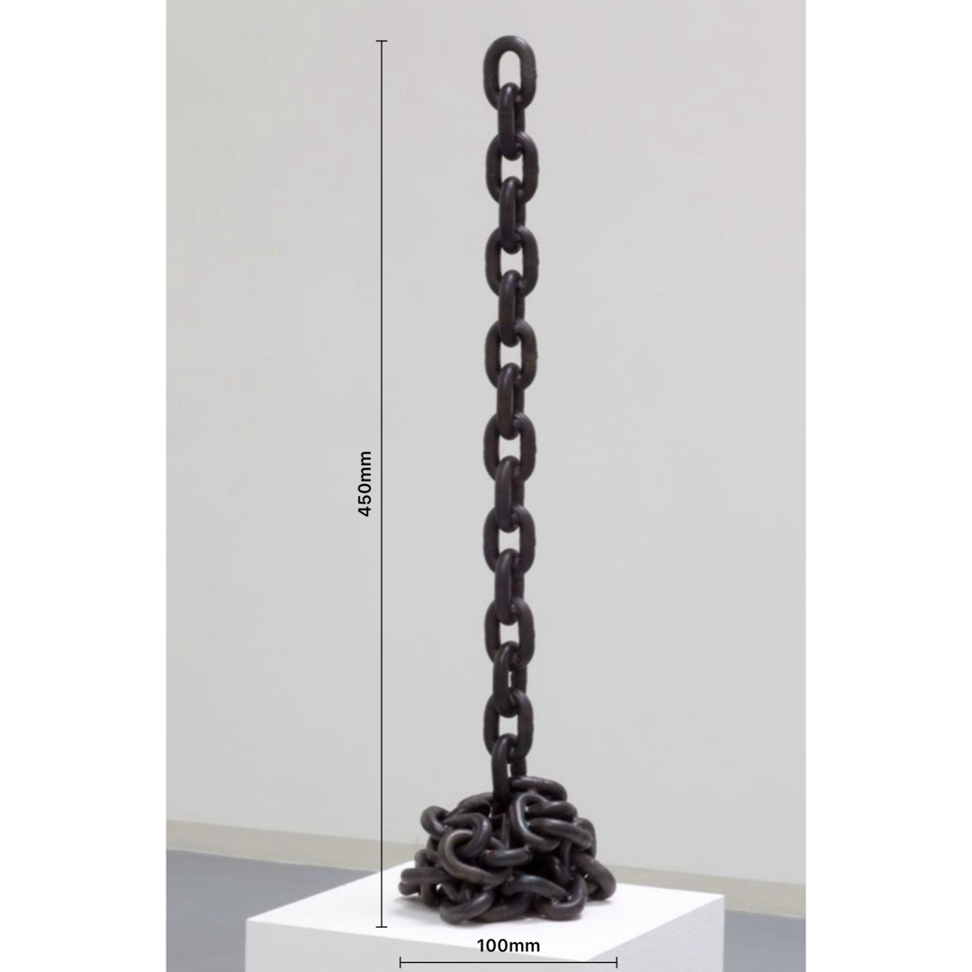 溶接アート アイアン製 鎖のオブジェ 鎖 置物 展示品