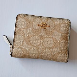 コーチ(COACH)の◆美品◆COACH コーチ 二つ折り財布 ファスナー ポケット カード入れあり(財布)