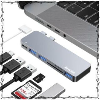 Macbook Air Pro USB TypeC ハブ 充電 SD/Micro