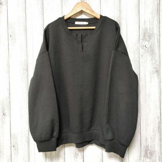 AMERICAN HOLIC - アメリカンホリック (L)　カフタンサイドボタンポンチプルオーバー　キーネック