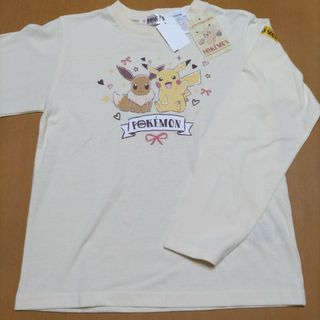 ポケモン(ポケモン)の新品ポケモン長袖Tシャツ130 ピカチュウ　イーブイ(Tシャツ/カットソー)