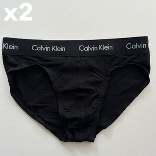 カルバンクライン(Calvin Klein)のカルバンクライン　メンズビキニ　M(S) 2枚組　ブラック　ビキニブリーフ　下着(その他)