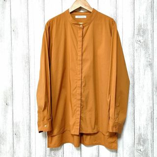 RAMIRAL (40)　コットンナイロン バンドカラー ストレッチブラウス(シャツ/ブラウス(長袖/七分))