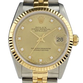 ロレックス(ROLEX)のロレックス デイトジャスト 10Pダイヤ 68273G 自動巻き ボーイズ 【中古】(腕時計(アナログ))