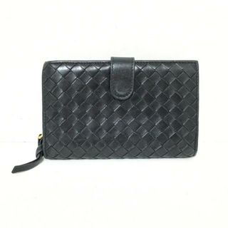 Bottega Veneta - BOTTEGA VENETA(ボッテガヴェネタ) 2つ折り財布 イントレチャート 121060 黒 レザー