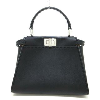 FENDI - FENDI(フェンディ) ハンドバッグ美品  ピーカブーアイコニックスモール/セレリア 8BN244 黒 ローマンレザー