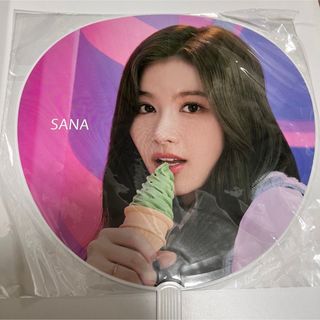 トゥワイス(TWICE)のTWICE SANA サナ うちわ JYP POP UP ポップアップ(アイドルグッズ)