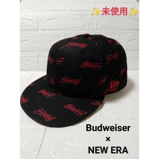 ニューエラー(NEW ERA)の【№658】NEW ERA バドワイザー キャップ 60.6cm ボウタイロゴ(キャップ)