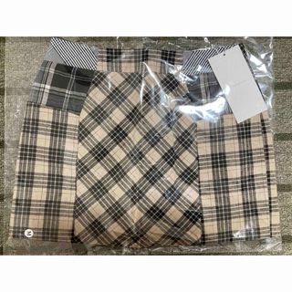 新品未開封 Andmary Anna check skirt ベージュ Mサイズ(ミニスカート)