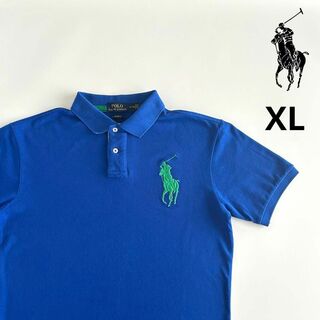 ポロラルフローレン(POLO RALPH LAUREN)のポロラルフローレン ビッグポニー ポロシャツ XL ナンバリング 刺繍ロゴ(ポロシャツ)