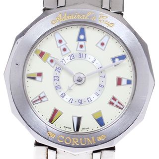 コルム(CORUM)のコルム CORUM 88.810.27 V350 アドミラルズカップ デイト 自動巻き メンズ 保証書付き_817499(腕時計(アナログ))