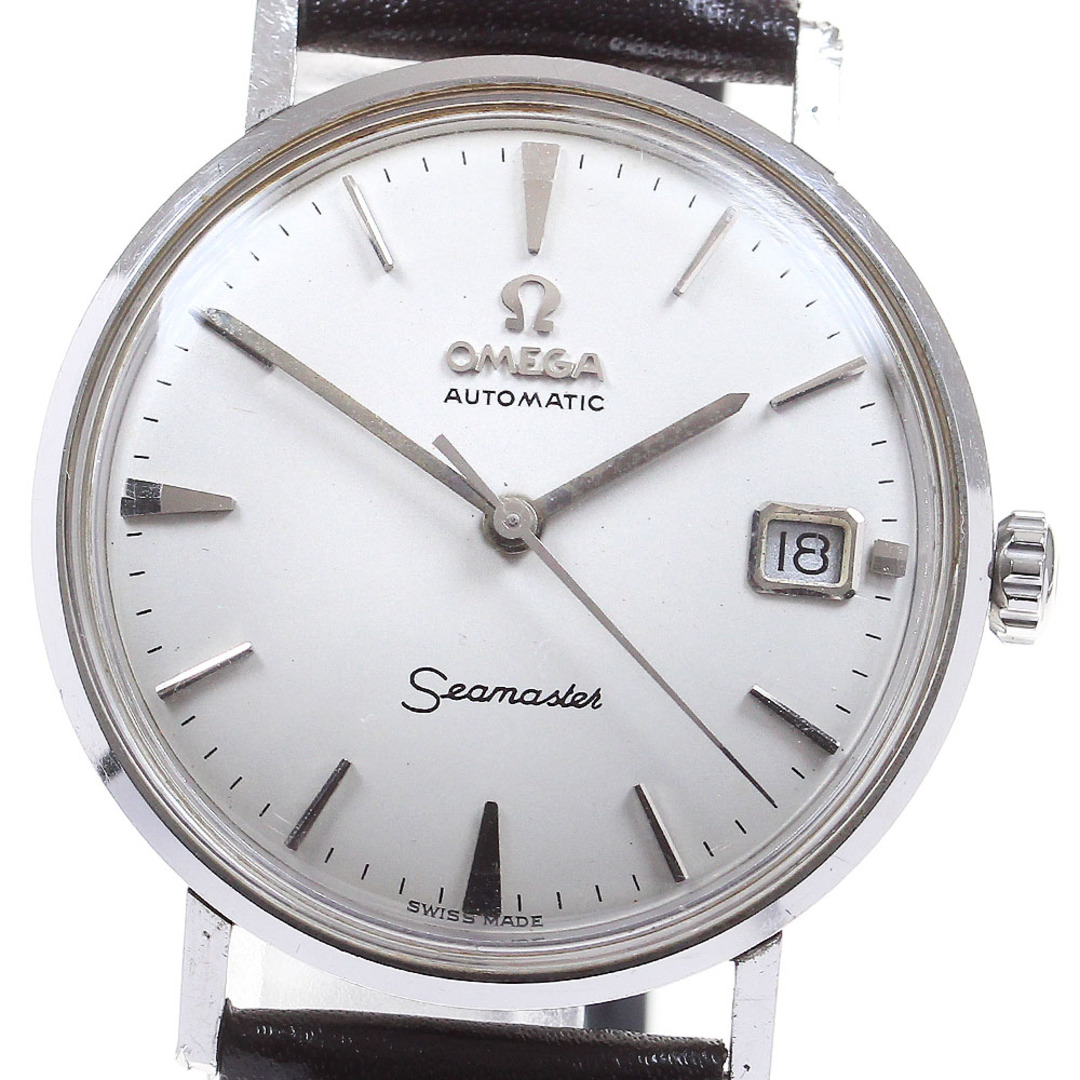 OMEGA - オメガ OMEGA シーマスター デイト リダンダイヤル 自動巻き メンズ 保証書付き_802295