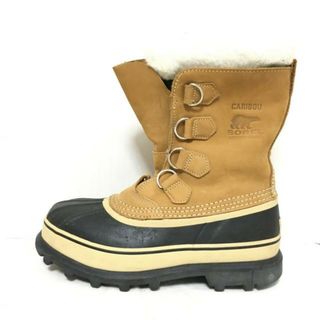 ソレル(SOREL)のSOREL(ソレル) ショートブーツ 25 レディース - ブラウン×黒×アイボリー スノーブーツ ヌバック×ラバー(ブーツ)