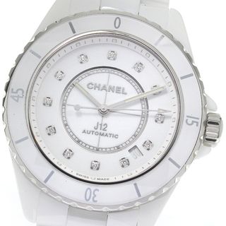 シャネル(CHANEL)のシャネル CHANEL H5705 J12 デイト 12Pダイヤ 自動巻き メンズ 良品 箱・保証書付き_819583(腕時計(アナログ))