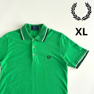 フレッドペリー(FRED PERRY)のフレッドペリー ポロシャツ メンズ XL ワンポイント 刺繍ロゴ 日本製(ポロシャツ)