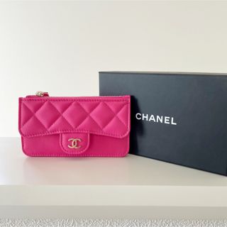 CHANEL - CHANEL フラグメントケース　コインケース ミニウォレット シャネル ピンク