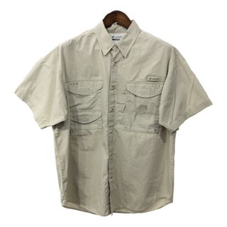 コロンビア(Columbia)のColumbia コロンビア PFG 半袖シャツ アウトドア ベージュ (メンズ S) 中古 古着 Q8152(シャツ)