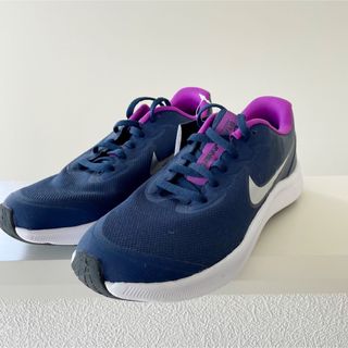 ナイキ(NIKE)のナイキ スターランナー3ジュニアロードランニングシューズDA2776-404(スニーカー)