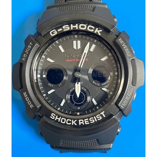 ジーショック(G-SHOCK)のCASIO G-SHOCK AWG-M100SBC-1AJF 本体のみ　中古品(腕時計(アナログ))