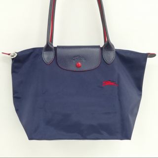 ロンシャン(LONGCHAMP)のルプリアージュクラブ トートバッグ ハンドバッグ 美品 ネイビー(トートバッグ)