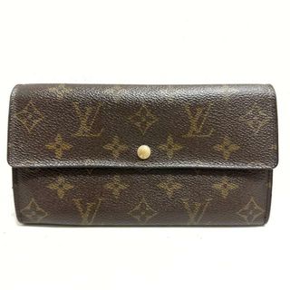 ルイヴィトン(LOUIS VUITTON)のLOUIS VUITTON(ルイヴィトン) 長財布 モノグラム ポシェットポルトモネクレディ M61725 - モノグラム・キャンバス ×クロスグレインレザー(財布)