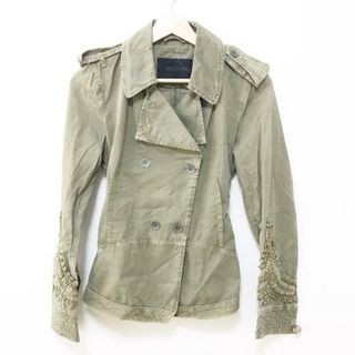 ERMANNO SCERVINO(エルマノシェルビーノ) ブルゾン レディース - カーキ 長袖/秋/春(ブルゾン)