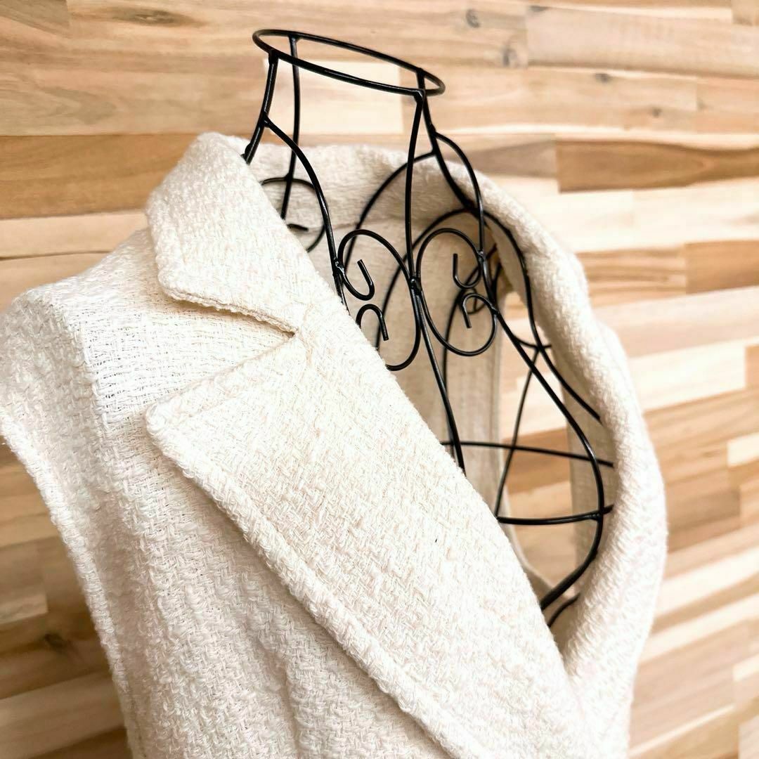 ZARA - 未使用タグ付き【ザラ】ZARA ツイード ロング ベスト S ZARA - 未使用タグ付き【ザラ】ZARA ツイード ロング ベスト S