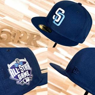 ニューエラー(NEW ERA)の激レア【ニューエラ×パドレス】オールスターASG2016パッチ キャップ 紺×青(キャップ)