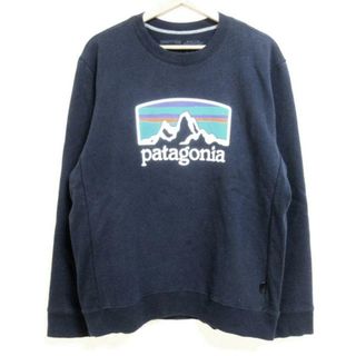 パタゴニア(patagonia)のPatagonia(パタゴニア) トレーナー サイズM メンズ - ダークネイビー×白×マルチ 長袖(スウェット)