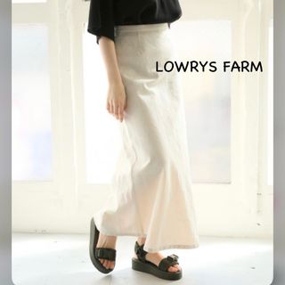 LOWRYS FARM - LOWRYS FARM   フレンチリネンマーメイドスカート サイズF