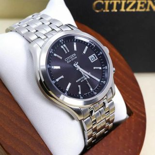 シチズン(CITIZEN)の◆美品 稼働 CITIZEN Eco-Drive 腕時計 電波ソーラー 外箱付m(腕時計(アナログ))