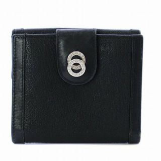 ブルガリ(BVLGARI)のブルガリ BVLGARI 二つ折り財布 ドッピオトンド Wホック 黒 26203(折り財布)