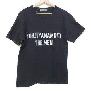 yohjiyamamoto(ヨウジヤマモト) 半袖Tシャツ サイズ3 L メンズ美品  - 黒×グレー クルーネック