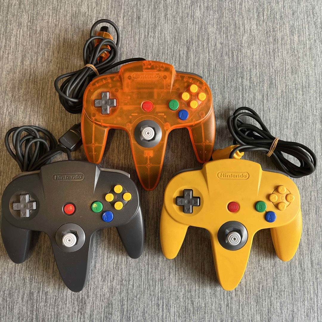 ニンテンドー64 コントローラー【3個セット】クリアオレンジ ニンテンドー64 コントローラー【3個セット】クリアオレンジ