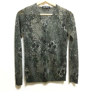 HYSTERIC GLAMOUR - HYSTERIC GLAMOUR(ヒステリックグラマー) カーディガン サイズF レディース美品  - グレーベージュ×黒×グレー 長袖/チーター柄/ラメ