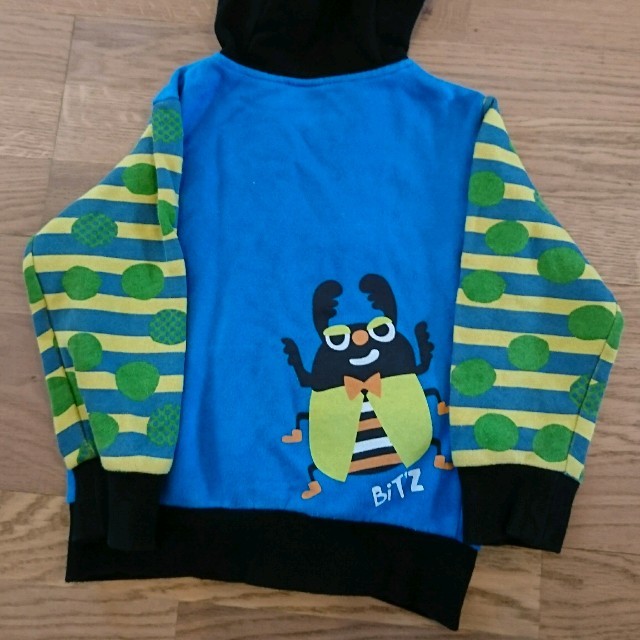 Bit'z(ビッツ)のBIT'Z  カブトムシパーカー  サイズ100 キッズ/ベビー/マタニティのキッズ服男の子用(90cm~)(Tシャツ/カットソー)の商品写真