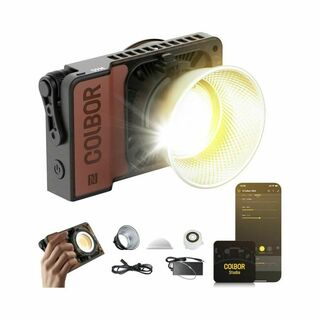 撮影用ライト, COLBOR W60 COB超軽量ビデオライト(ストロボ/照明)