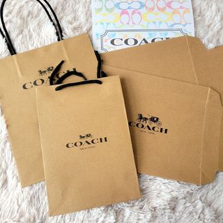 コーチ(COACH)の【新品未使用】COACH コーチ 紙袋 ショッパー ギフトボックス 長財布専用箱(ラッピング/包装)