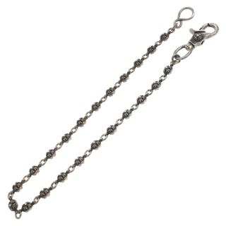 クロムハーツ(Chrome Hearts)のCHROME HEARTS クロムハーツ 2BALL LONG-S/1クリップロング #2 クロスボール ウォレットチェーン シルバー(ウォレットチェーン)