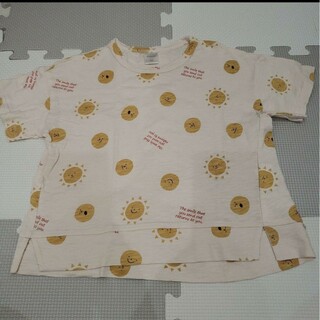 フタフタ(futafuta)のキッズ 100 Tシャツ 半袖 綿100% フタフタ 太陽 ベージュ 春夏(Tシャツ/カットソー)