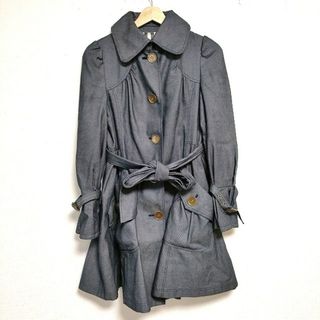 バーバリーブルーレーベル(BURBERRY BLUE LABEL)のBurberry Blue Label(バーバリーブルーレーベル) コート サイズ38 M レディース - ネイビー 長袖/秋/冬(その他)