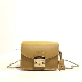 フルラ(Furla)のFURLA(フルラ) ショルダーバッグ メトロポリス ダークイエロー チェーンショルダー レザー(ショルダーバッグ)