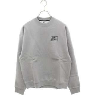 ナイキ(NIKE)のNIKE ナイキ ×STUSSY Washed Crew Sweat ステューシー ウォッシュ クルーネックスウェットトレーナー グレー DO9337-063(スウェット)