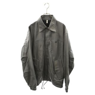 CCU シーシーユー 24SS ROBERT COACH JACKET SHEEP SKIN ロバート シープスキン レザー コーチジャケット グレー SH-46-SHEEP(フライトジャケット)