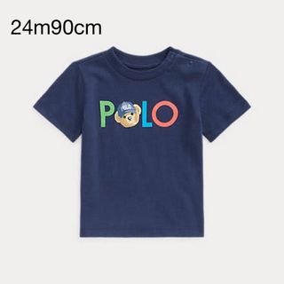 ラルフローレン(Ralph Lauren)の24m90cm     ラルフローレン  半袖　ベア　親子　兄弟　紺(Tシャツ/カットソー)