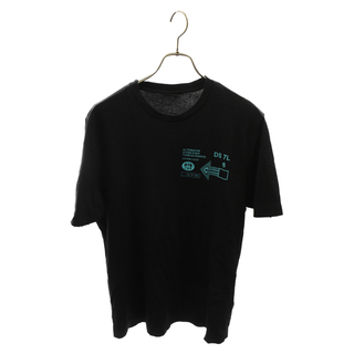 ディーゼル(DIESEL)のDIESEL ディーゼル T-JUST-A39 フロントデザインプリント 半袖Тシャツ ブラック A01985-OHAYU-9XX(Tシャツ/カットソー(半袖/袖なし))