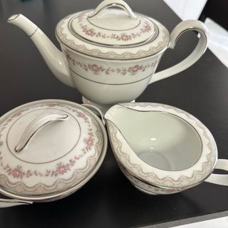 ノリタケ(Noritake)のノリタケ　グレンウッド　ティーポット　シュガーポット　クリーマー(食器)