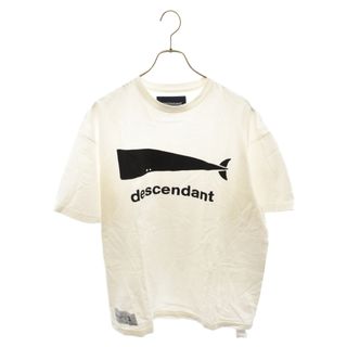 DESCENDANT - DESCENDANT ディセンダント ホエール ロゴプリント 半袖袖Tシャツ カットソー ホワイト