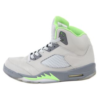 ナイキ(NIKE)のNIKE ナイキ AIR JORDAN 5 Green Bean エアジョーダン5 グリーンビーン ハイカットスニーカー グレー DM9014-003 US10/28cm(スニーカー)