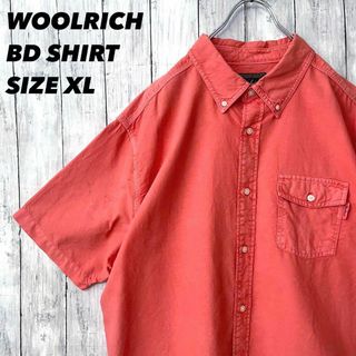 ウールリッチ(WOOLRICH)のアメリカ古着　WOOLRICH ウールリッチ半袖BDワークシャツ　XL サーモン(シャツ)